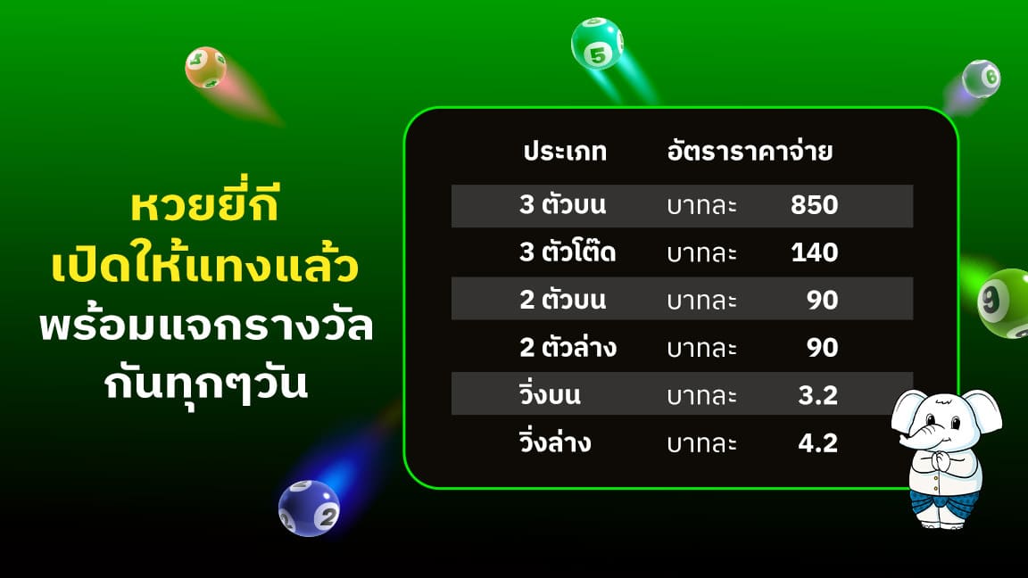 ยำยำ88 เรทหวยยี่กี่